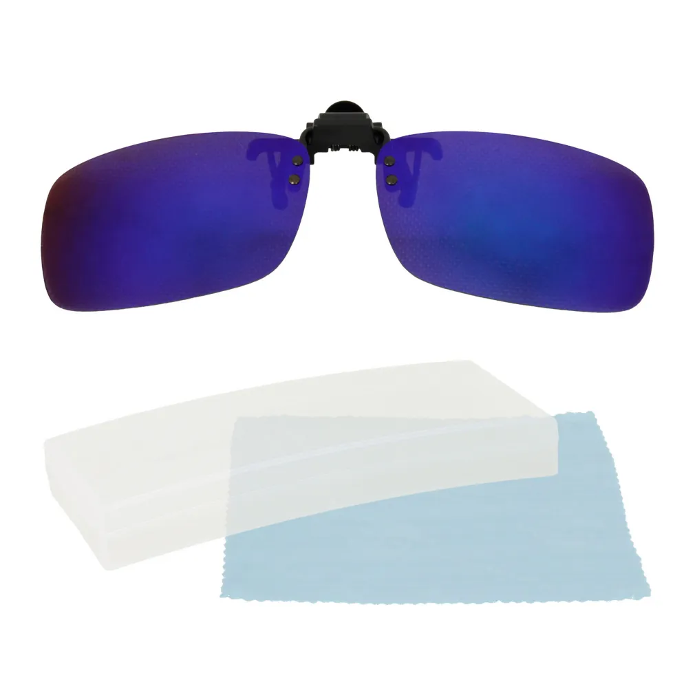 Prescription Glasses Overlay NP18C Blue Polarized Sun Overlay