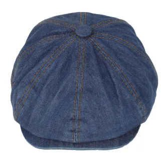 Jeansowy Kaszkiet K268C – Denimowy styl Shelby 100% bawełna Polar Fashion - 4