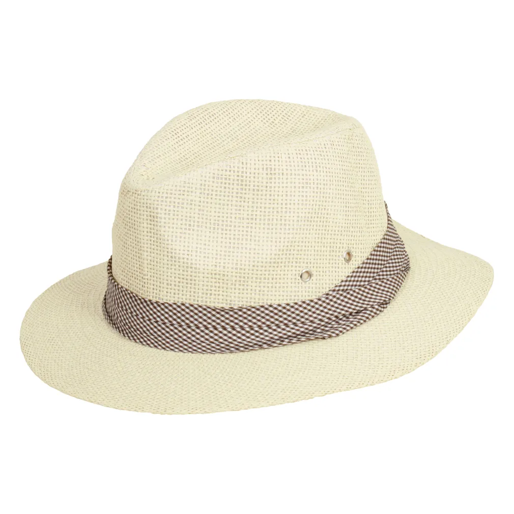 Beżowy Stylowy Letni Kapelusz Panama – Polar Fashion R182B