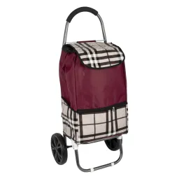Shopping Bag On Wheels WZ383AC Two-Wheel Cart For Shopping Or Beach Big Wheels