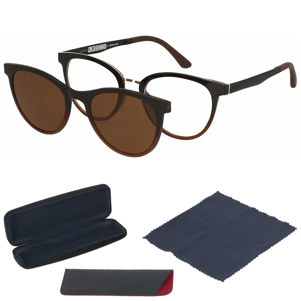 Solano CL90096E Oprawa korekcyjna z nakładką przeciwsłoneczną clip-on