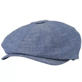 Niebieski Bawełniany Kaszkiet męski Peaky Blinders K304F shelby 57-61 cm - 2