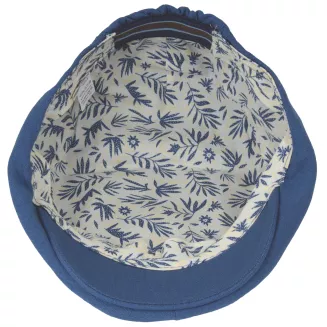 Kaszkiet męski niebieski bawełniany letni lekki 57-59cm Polar Fashion K306i - 7