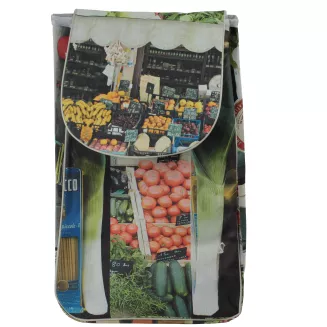 Duża Torba do Wózka na Zakupy 35L Kolorowa Mocna Wkładka Usztywniana T4J - 2