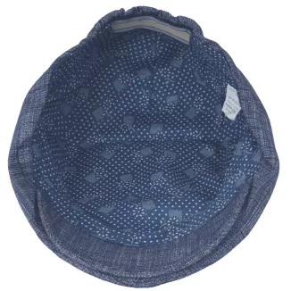 Kaszkiet męski granatowy flat cap bawełniany lekki K306H 57-59 cm Polar Fashion - 7