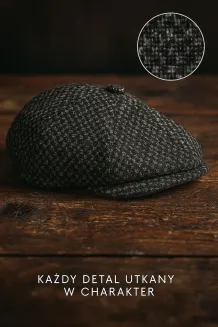 Polar Fashion Kaszkiet Męski Peaky Blinders K277B Pepitka Ocieplany 57-59cm - 6