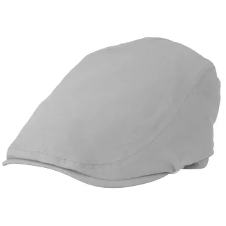 Kaszkiet Męski Popielaty Lniany Flat Cap Letni Lekki Przewiewny 57-60cm K309G - 2