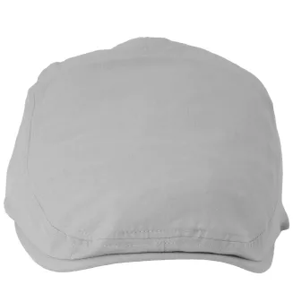 Kaszkiet Męski Popielaty Lniany Flat Cap Letni Lekki Przewiewny 57-60cm K309G - 3