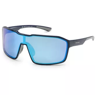 Granatowe Sportowe okulary męskie UV400 Mirror HD Icy Blue Solano SP60025A - 3