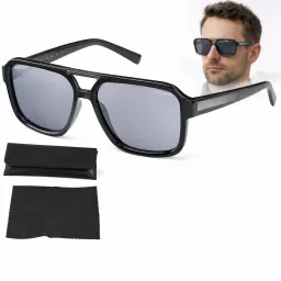 Czarne Okulary przeciwsłoneczne Solano SS21102B polaryzacyjne dla kierowców