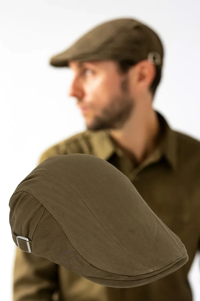 K223B Cap Men'S Flat Cap Cotton