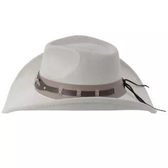 Kapelusz kowbojski unisex western ecru okulary aviator lustrzane R254E - 8