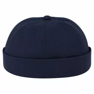 Czapka Bez Daszka Dokerka Leonka Fisherman Bawełniana Granatowa Unisex K263i - 4