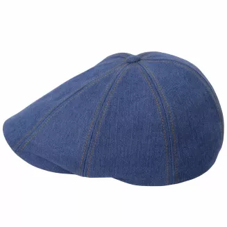 Niebieski Kaszkiet Gazeciarza Peaky Blinders Jeansowy Newsboy Cap K301A - 4