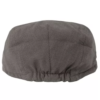 Kaszkiet męski bawełniany flat cap brązowy lekki 57-59 na wiosnę lato K306M - 6