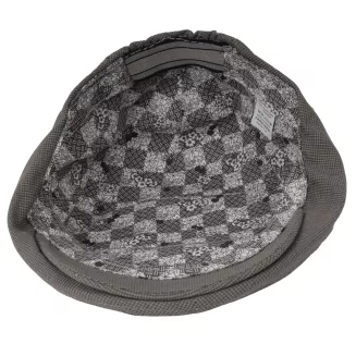 Kaszkiet męski bawełniany flat cap brązowy lekki 57-59 na wiosnę lato K306M - 7