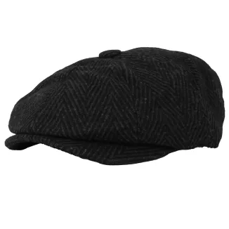 Kaszkiet Męski Peaky Blinders  Grafitowo Czarny K284 Styl i Klasa Polar Fashion - 2