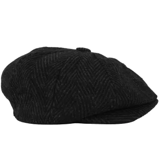 Kaszkiet Męski Peaky Blinders  Grafitowo Czarny K284 Styl i Klasa Polar Fashion - 3