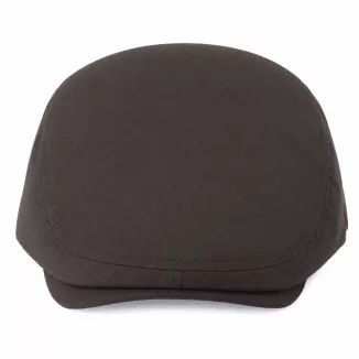 Kaszkiet Męski Bawełniany Brązowy Letni Czapka Flat Cap Ciemny Brąz K312F - 6