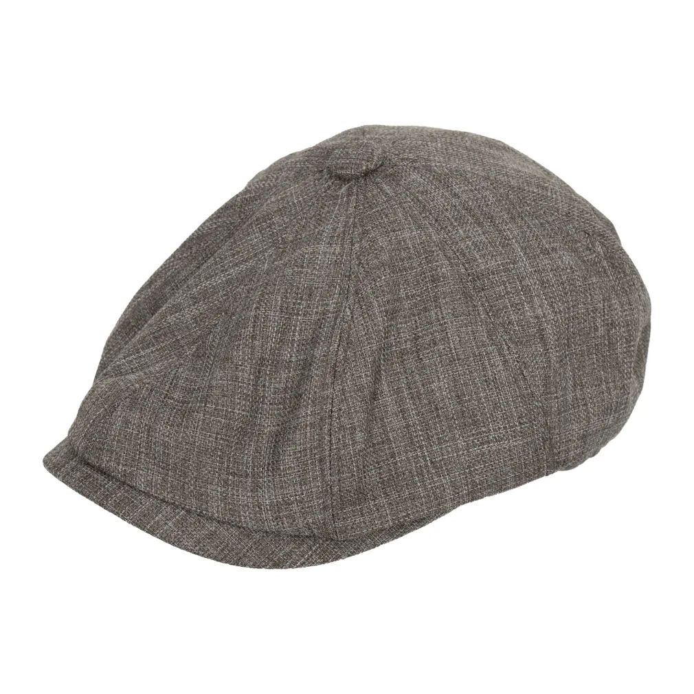 Ciemnoszary bawełniany-gładki kaszkiet męski Peaky Blinders Shelby-K198D