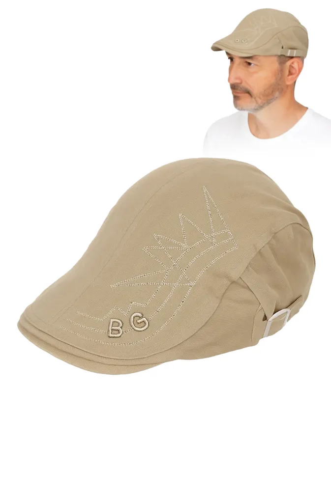 K220A Beige Cap Men'S Flat Cap Cotton