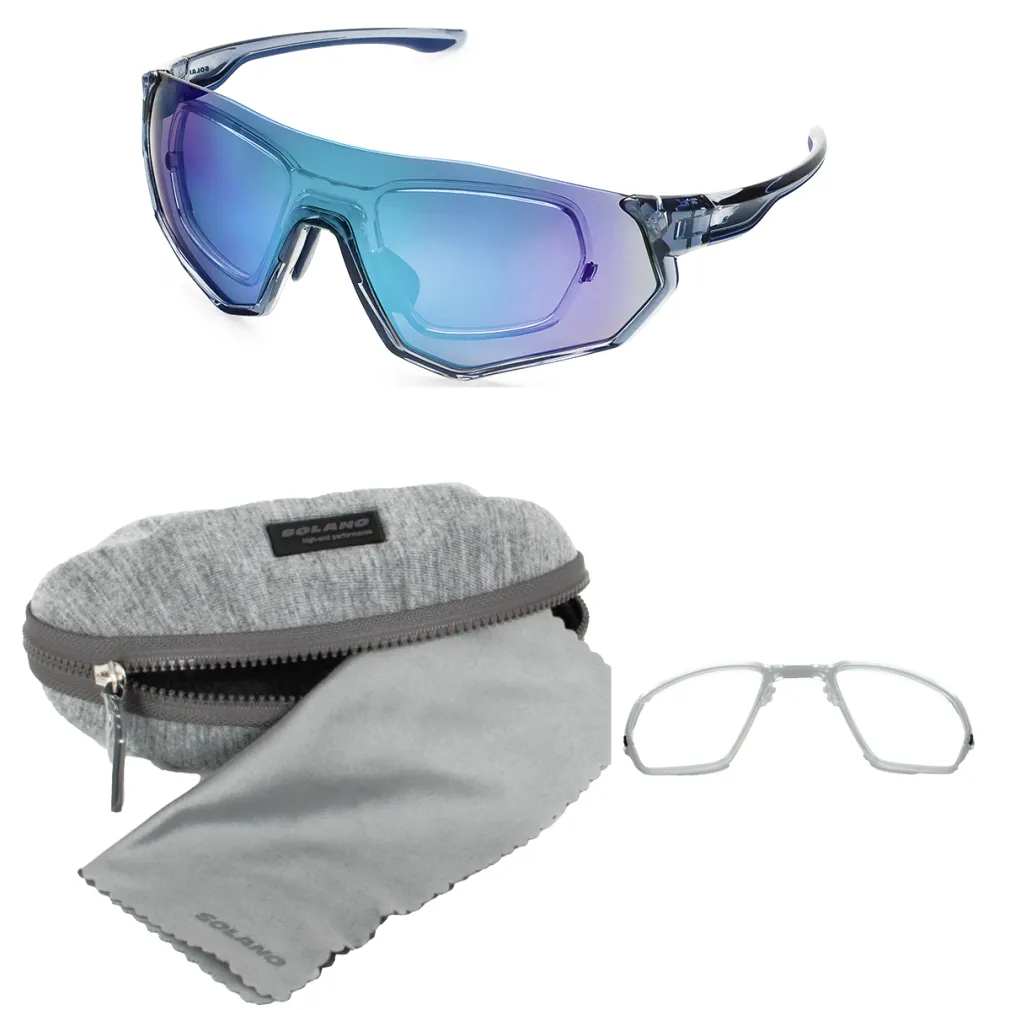 Solano SP60023B –Transparentne  Sportowe Okulary UV400 z Wkładką Korekcyjną
