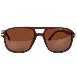 Polar Fashion P8128C2 Męskie Okulary Przeciwsłoneczne Polaryzacyjne Brązowe Mat UV400 - 5