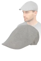 Szary Letni Kaszkiet Męski w Stylu  K163A Polar Fashion – Rozmiar 58 cm
