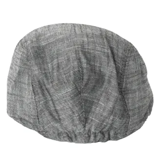 Stalowo-szary kaszkiet męski K269E – bawełna 100%, jakość od Polar Fashion - 6