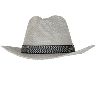 Szary Stylowy Letni Kapelusz Panama – Polar Fashion R231D - 3