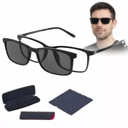 Okulary korekcyjne z nakładką przeciwsłoneczną Clip-On  Solano CL 90283a