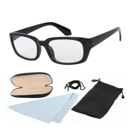 Okulary korekcyjne 89012 Czarne plusy do czytania etui