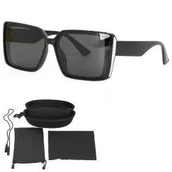 Polar Fashion PR9118C3 Damskie Czarne Polaryzacyjne Okulary
