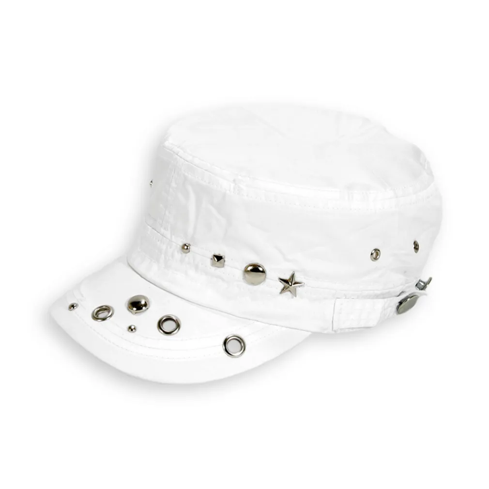 K49A White Patrol Cap Cotton