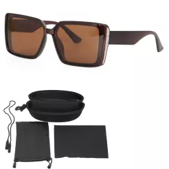 Poczuj Magię Luksusu:Polar Fashion PR9118 C2 Damskie Brązowe Okulary UV400