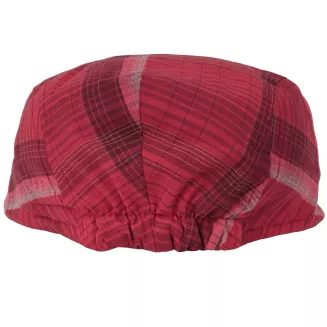 Kaszkiet męski czerwony w kratę flat cap bawełniany 57-59 cm K307D Polar Fashion - 6