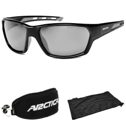 Arctica S295A Czarne lustrzane QUANRUM Okulary Przeciwsłoneczne Gratisy