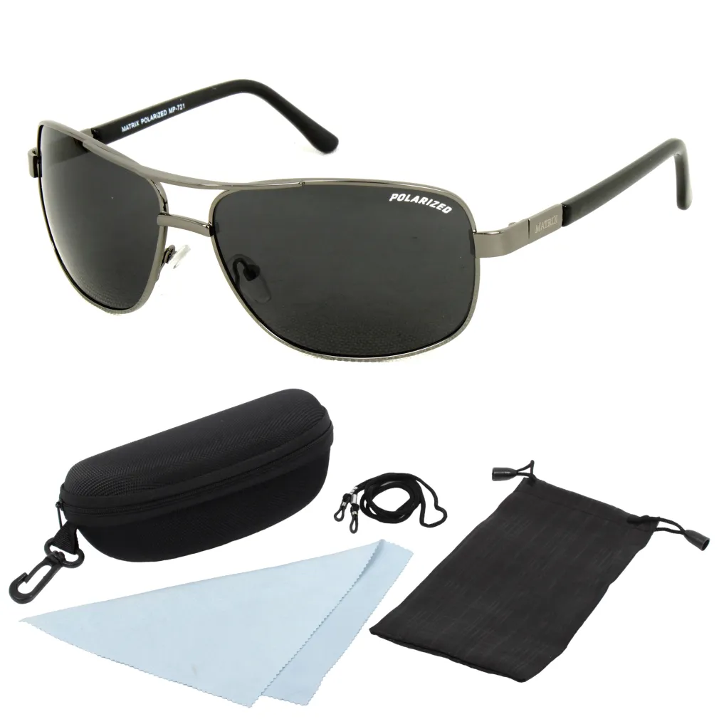 Matrix MP721A Black Polarized Sunglasses