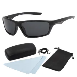 Polar Fashion P535 C1 Czarne Matowe Polaryzacyjne Okulary Przeciwsłoneczne 