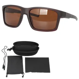Męskie Okulary Polaryzacyjne Brązowe  Matowe  Polar Fashion P8171C2