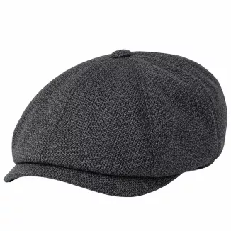 Kaszkiet Męski Bawełniany Grafitowy K268F Peaky Blinders Retro Flat Cap - 3