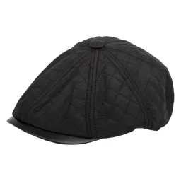 K209C Czarny Kaszkiet męski bawełniana czapka Peaky Blinders Shelby