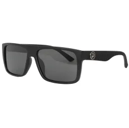 Męskie Czarne Matowe Polaryzacyjne Okulary UV400 Polar Fashion  P8108C1
