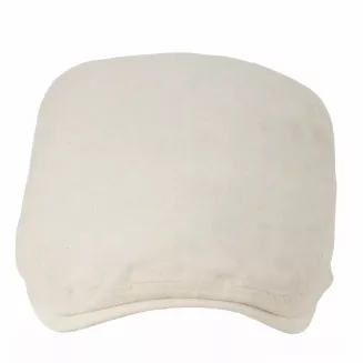 Kaszkiet Męski ECRU Lniany Flat Cap Letni Lekki Przewiewny Len 57-60cm K309B - 2