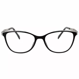 Okulary damskie 2w1 clip-on polaryzacja UV400 czarno-białe Solano CL90304B - 5