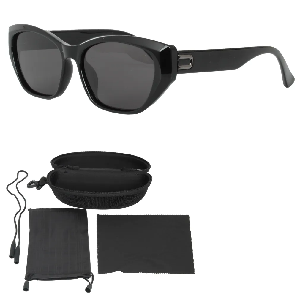 Okulary damskie Polaryzacyjne PR9169 C3 czarne – UV400 kat. 3 Polar Fashion