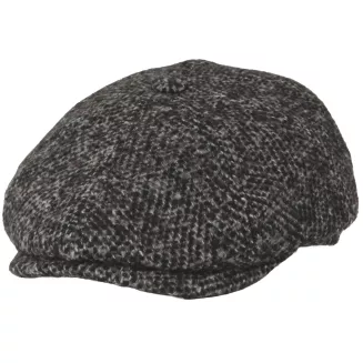 Kaszkiet Męski Brązowo Szary Ocieplany z Wełną Peaky Blinders Retro K278E - 3