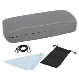 Et12A Hard Case For Glasses Plus Soft Case And Cloth With Microfiber