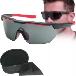 Granatowe Sportowe okulary UV400 bieganie trekking fitness Solano SP60030D