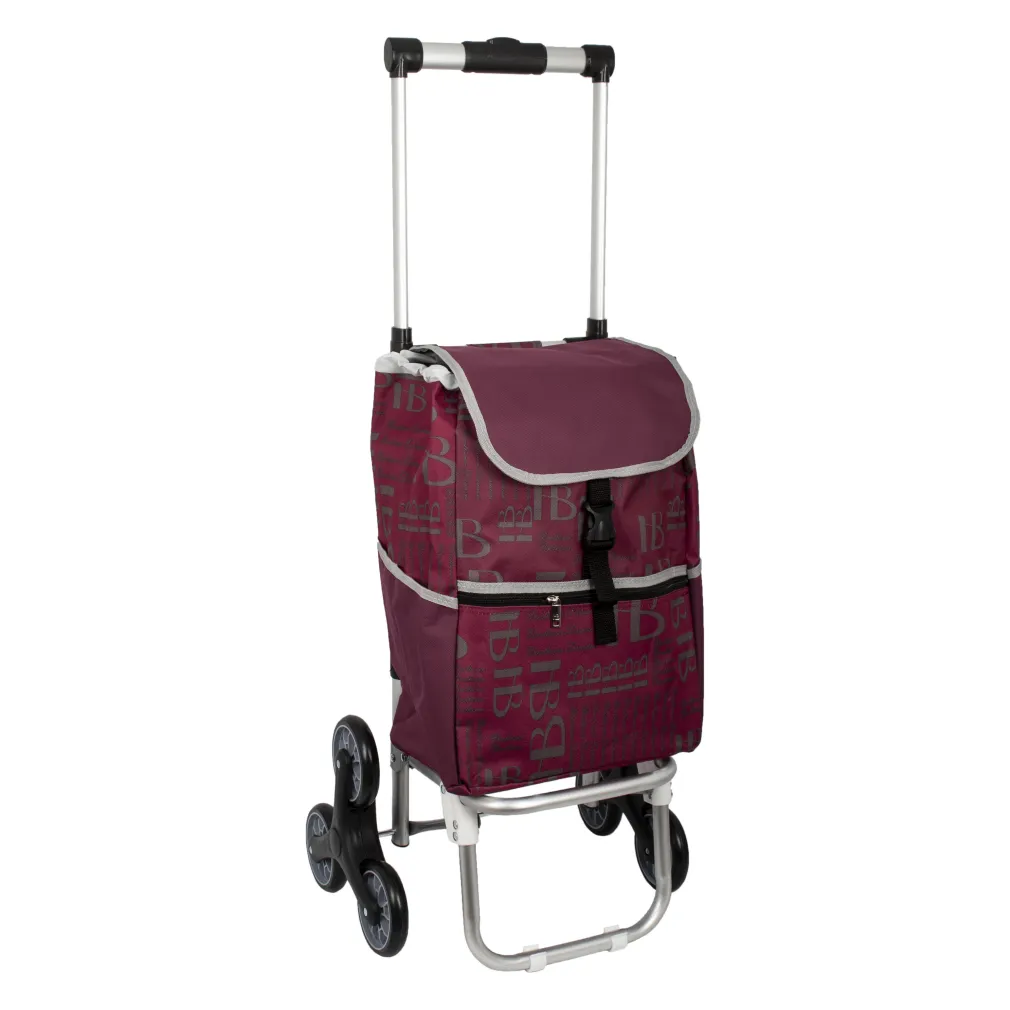 Shopping Bag On Wheels ALU35 Aluminum Shopping Trolley With Foldable Handle